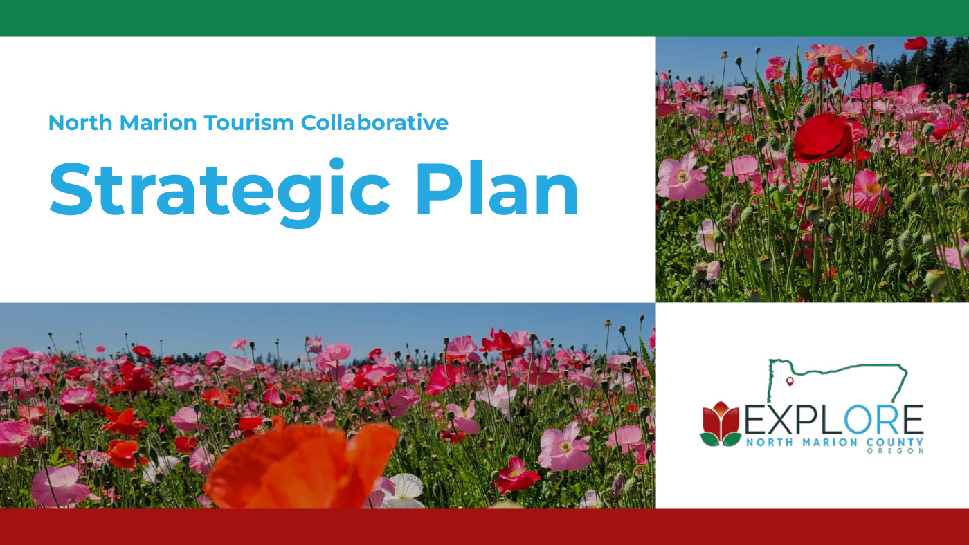 North Marion Tourism Collaborative Strategic Plan 2023 with tulip pictures